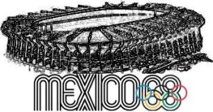 Bosquejo del Estadio Azteca, Olimpiada 1968. ID417, Iván TMy©, 2008
