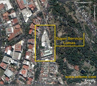 Vista Satelital del Edificio Super Servicio Lomas. ID04, Google Earth�, 2008