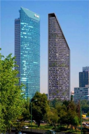 La Torre Mayor junto a la Torre Reforma. Render Cortesía de LBR arquitectos. ID246, 2008