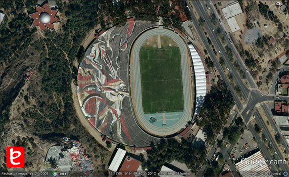 Estadio Universitario, ID1031, Google Earth�, 2012