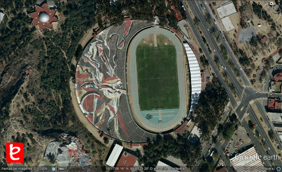 Estadio Universitario, ID1031, Google Earth, 2012