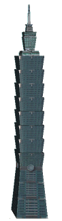 Taipei 101, 509 m. Render kevin51340. ID520