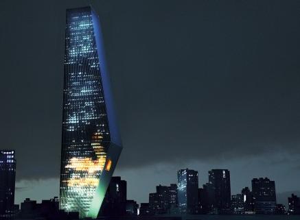 Render de la Torre Bicentenario. ID03, OMA, 2008