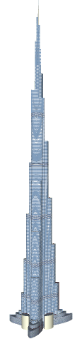 Burj Dubai, 800 m. Render 3dhh burj dubai�. ID519